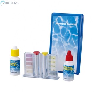 -New In May-Swimming Pool Spa Test Kit Water Quality for pH bromine chlorine OTO pool tester
