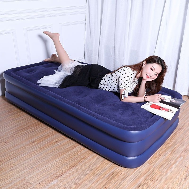 Nệm Bơm Hơi Giường Đệm Không Khí Có Thể Gấp Đôi Gia Đình Đơn Tự Động Bơm Hơi Di Động