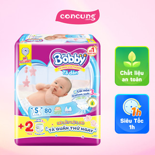 Tã dán Bobby siêu thấm - khô thoáng