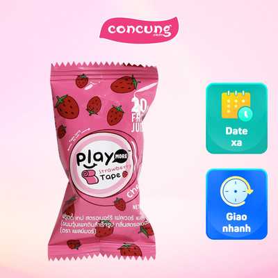 Kẹo dẻo cuộn Playmore vị dâu 21g