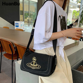 Túi vải canvas cổ điển Huan Bu Túi đeo chéo đi lại cổ điển mới dành cho nữ