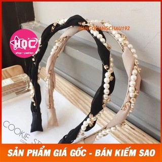 bờm tóc tuban vải đính ngọc hàng quảng châu