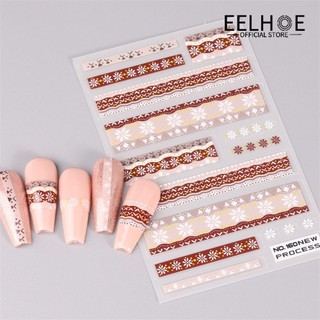 EELHOE Phụ Kiện Nghệ Thuật Làm Móng Giáng Sinh Phổ Biến Đề Can Dán Móng Tay Ông Già Noel Mỏng Và Linh Hoạt Cho Móng Gel Trang Trí Móng Tay Giáng Sinh Miếng Dán Móng Tay Hoạt Hình Hoạt Hình Đáng Yêu