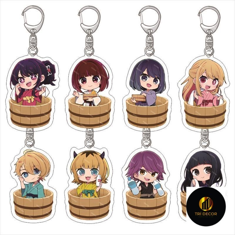OSHI NO KO Con tôi đẩy Oshi no Ko Quần áo tắm Keyclasp Shinano Ái Acrylic Mặt dây chuyền