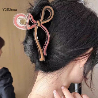 Y2E2noa Mới Ruy Băng Nơ Tóc Vuốt Kẹp Nữ Thạch Trong Suốt Kẹp Tóc Cô Gái Kẹp Tóc Cua Barrette Kẹp Phụ Kiện Tóc HOT