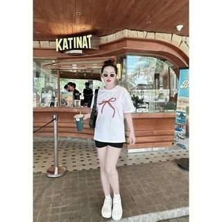 Áo Thun Cloudy Bow Unisex phù hợp nam nữ 40-80kg Cotton 100%