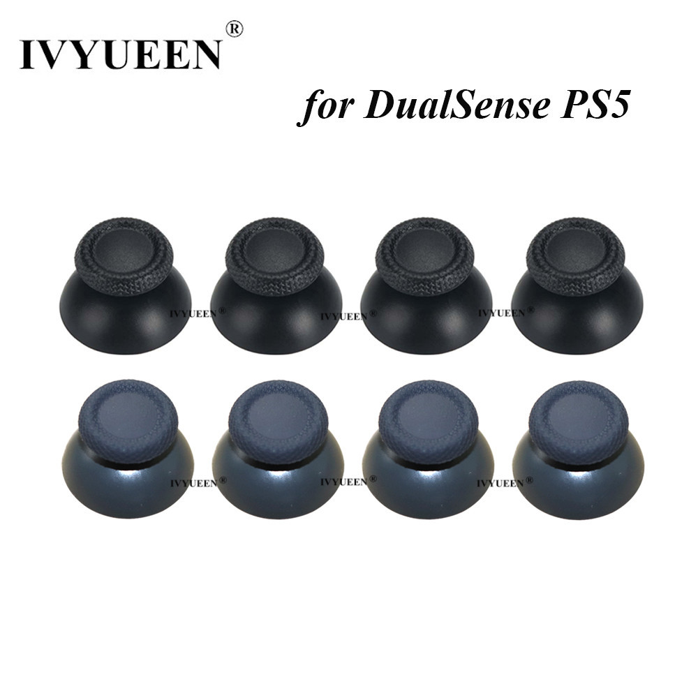 IVYUEEN 2-10 Chiếc Đen Xám Ngón Tay Cái Mũ Cho PlayStation 5 PS5 DualSense Bộ Điều Khiển Analog Cần Điều Khiển Grip Cover