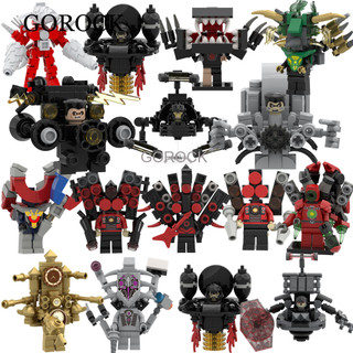 Gorock Skibidi Toilet Titan Toy Titan MINI Action figures Đồ Chơi Nhân Vật Hành Động Vàng Titan TV Người Titan Loa Người Đàn Ông Khối Xây Dựng Đồ Chơi Trẻ Em