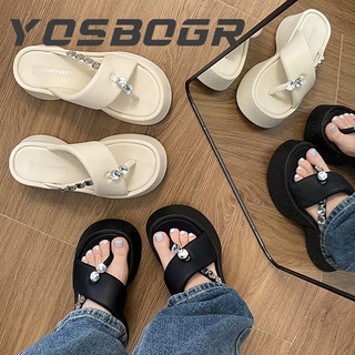 YOSBOGR  dép sandal nữ dép bánh mì nữ dép bánh mì Chống Trượt Đẳng cấp Phong cách Thể thao Điệu đà Hợp thời Êm ái FDL24520YL 25Z240621