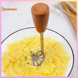 Aislerbee Máy nghiền khoai tây bằng thép không gỉ Tay cầm dài cấp thực phẩm Đa chức năng Hướng dẫn sử dụng cà rốt Rau củ Dụng cụ nghiền thực phẩm Tiện ích nhà bếp