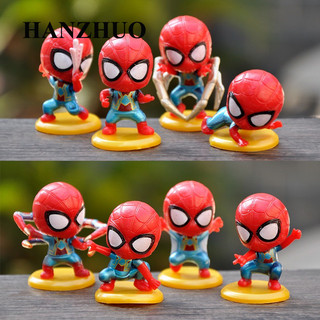 Set 8 Mô Hình Đồ Chơi Nhân Vật Siêu Anh Hùng Người Nhện