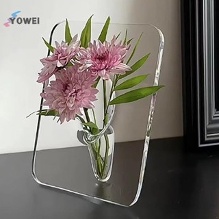  Yowei Acrylic Khung Ảnh Bình Hoa Nghệ Thuật Hiện Đại Bình Hoa Để Bàn Giá Đỡ Cây Cho Văn Phòng Nhà Quà Tặng Bàn Cưới Centerp Trang Trí VN 