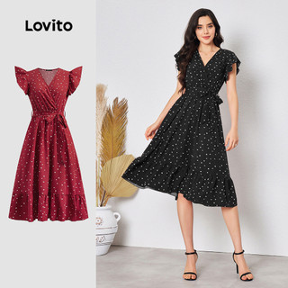 Lovito Đầm Boho Đầm Ren Ren Ren Ren Hoa Cho Nữ LBL08133 (Nhiều màu)
