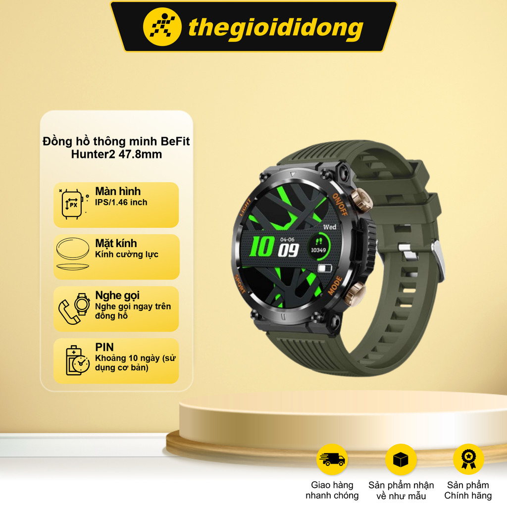 Đồng hồ thông minh BeFit Hunter 2 47.8mm