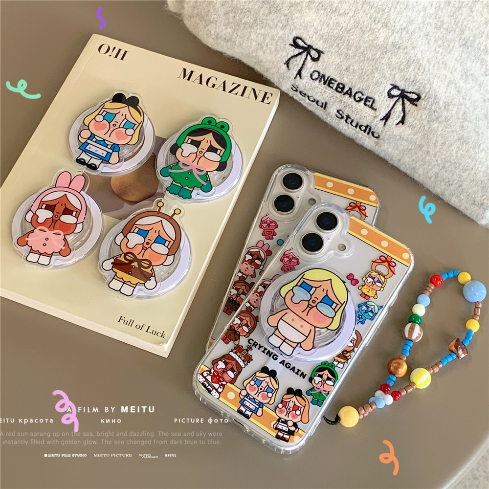 Ốp Lưng Cứng Chủ Đề Crybaby Cho iPhone 16e 15 14Pro 13 Ốp Lưng PC Chống Sốc Điện Thoại Sáng Tạo Phon