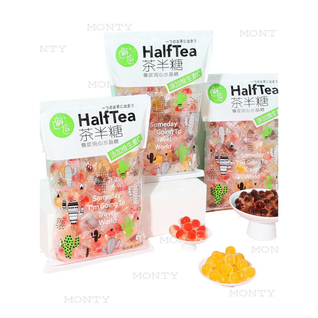 [ giảm giá 50% ] Combo 1000g Kẹo dẻo tròn nhân mứt vị hoa quả / kẹo mềm hỗn hợp nhiều hương vị/ kẹo 