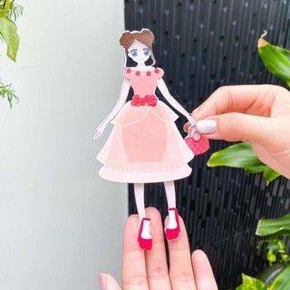 Học liệu My Dream Hosue Đồ chơi thủ công Búp bê giấy cho bé gái, ngôi nhà búp bê giấy toca boca cắt sẵn h05