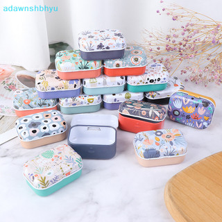 Adawnshbhyu mini hoa thiếc trượng đồng xu hộp đựng đồ trang sức hộp đựng thiếc hoa nhỏ vn