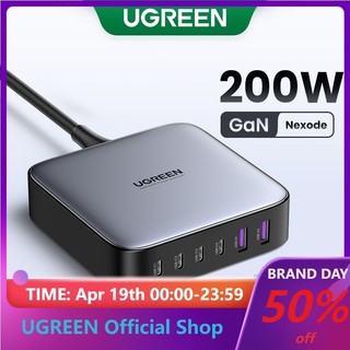 Ugreen Bộ Sạc Nhanh 200W USB C 6 Cổng PD Cho MacBook Pro / Air / iPad Pro / Mini / iPhone 13 / 13 Pro Max