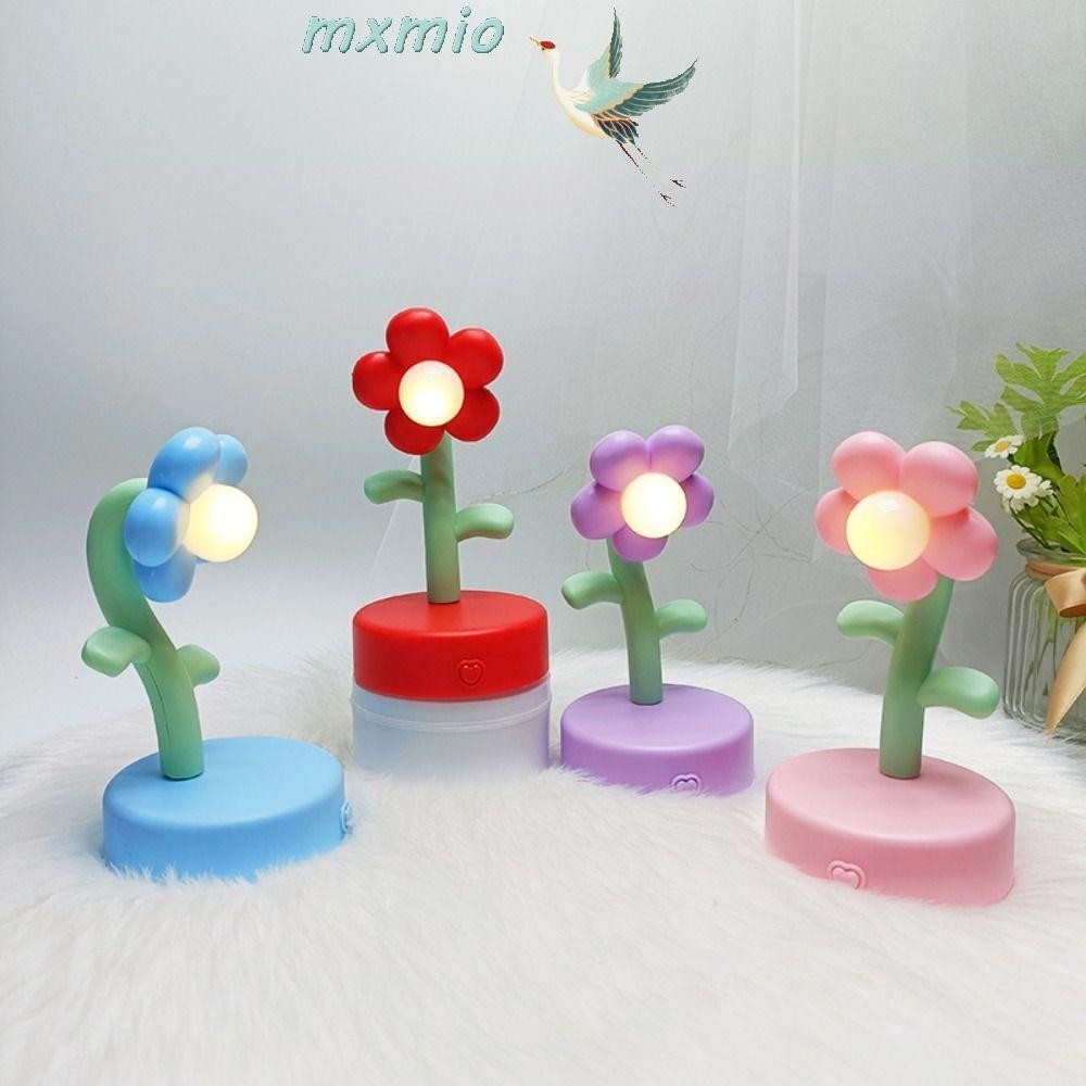 Đèn ngủ hoa LED MXMIO, Đèn bàn Mini đáng yêu, Trang trí máy tính để bàn Hoạt hình dễ thương Sáng tạo Đèn ngủ để bàn