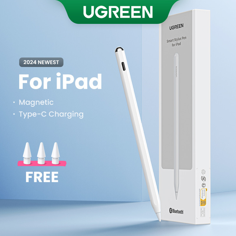 Ugreen Apple Pencil (USB-C) Bút Stylus từ tính cho iPad Pro 12.9 Air Mini 2022 Bluetooth Palm Rejection Tilt Pen