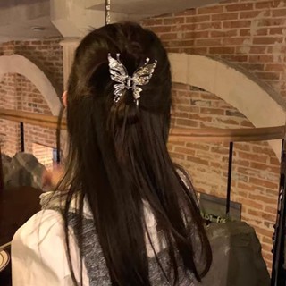 2024 Phong Cách Mới ins Phong Cách Thoáng Mát Bướm Lỏng Kim Loại Lấy Kẹp Tóc Cá Mập Kẹp Tóc Phụ Kiện Tóc Nữ Kẹp Tóc