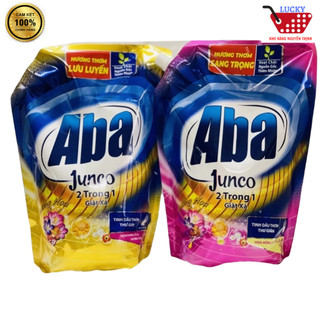Nước giặt xả Aba Junco 2 trong 1 hương hoa 3,6kg/Túi