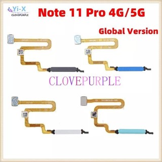 1x dành cho xiaomi redmi note 11 pro 4g / 5g nút nguồn cảm biến vân tay cáp mềm cảm ứng id bộ phận cảm biến