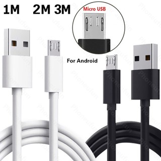 Dây cáp sạc truyền dữ liệu micro usb dài 1 / 2 / 3m cho android