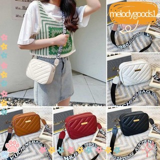 Túi đeo vai da pu có khóa kéo melodygoods1