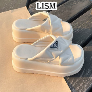 LISM dép sandal nữ dép nữ đế cao Tiện dụng Thiết kế độc đáo Phối màu tinh tế Màu sắc đa dạng B28G15D 20Z240517