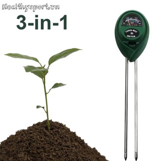 Máy kiểm tra đất 3 trong 1 Máy đo độ ẩm ánh sáng PH Đầu dò kép để trồng cỏ làm vườn