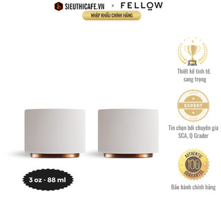 Ly sứ fellow monty milk art cups - espresso - 3oz - 88ml - màu trắng
