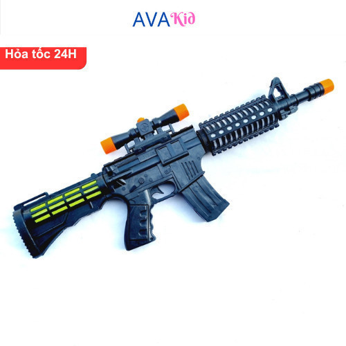 Súng Đồ Choi AK47 Đen Sử Dụng Pin Avakid