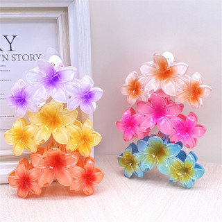 Kẹp Tóc Plumeria Thời Trang Lớn Vuốt Tóc Hawaii Nhiều Màu Sắc Hoa Kẹp Tóc