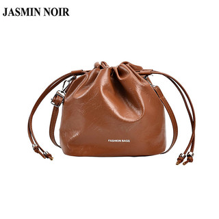 Jasmin NOIR Nữ Thương Hiệu Da PU Họa Tiết Đá Túi Đeo Ngang Xô Thường Ngày