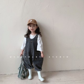 Quần Áo Mùa Thu Bé Gái Phiên Bản Hàn Quốc Quần Áo 2024 Phong Cách Mới Xuân Thu Quần Áo Trẻ Em Retro Denim Bé Trai Phù Hợp Với Hợp Thời Trang