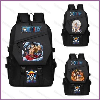 Ba lô one piece luffy cho học sinh dung tích lớn in nhẹ đa năng hoạt hình anime giải trí schoolbag