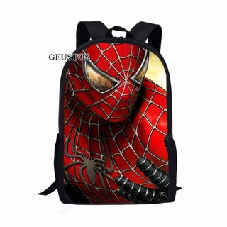 Geustos học sinh tiểu học schoolbag bé trai người nhện ba lô hoạt hình túi bé gái ba lô dung tích lớn