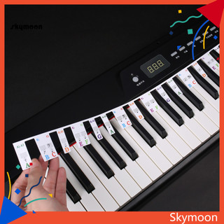 Skym * 61 / 88 Phím Miếng Dán Đàn Piano Chống Rách Có Thể Giặt Không Dán Độ Dính Tuyệt Vời In Rõ Ràng Hỗ Trợ Học Tập Piano Cân Âm Nhạc Phù Hợp Hoàn Hảo Miếng Dán Bàn Phím Đàn Piano Cho Trẻ Em
