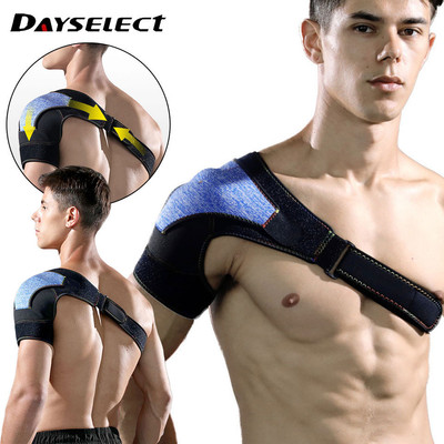 Dayselect 1 Cái Có Thể Điều Chỉnh Nam Nẹp Vai Bảo Vệ Tập Gym Băng Hỗ Trợ Thể Thao Bảo Vệ Dây Đeo Bọc Bảo Vệ Phòng Chống Chấn Thương Cải Thiện Phục Hồi