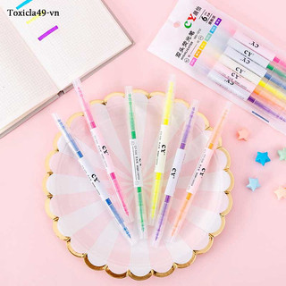 Set bút dạ quang 3/6 màu lựa chọn