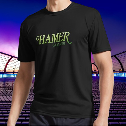 Phong Cách Mới Hamer Guitar Logo Áo Thun Hoạt Động Nam Vui Nhộn