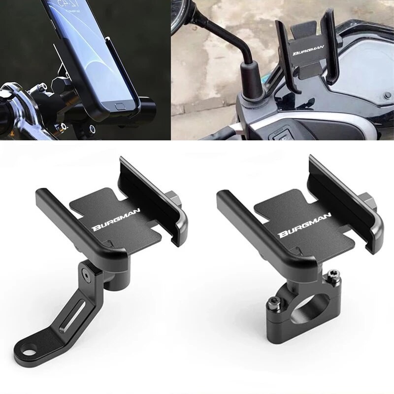 Dành Cho SUZUKI Burgman 400 650 125 AN400 AN650 AN SKYWAVE 400 Phụ Kiện Tay Lái Xe Máy Giá Đỡ Điện T