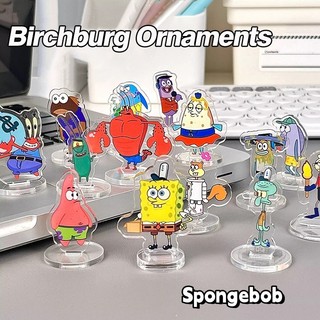 Sáng Tạo SpongeBob Acrylic Đứng Hoạt Hình Bikini Bãi Biển Đồ Trang Trí Trang Trí Bàn