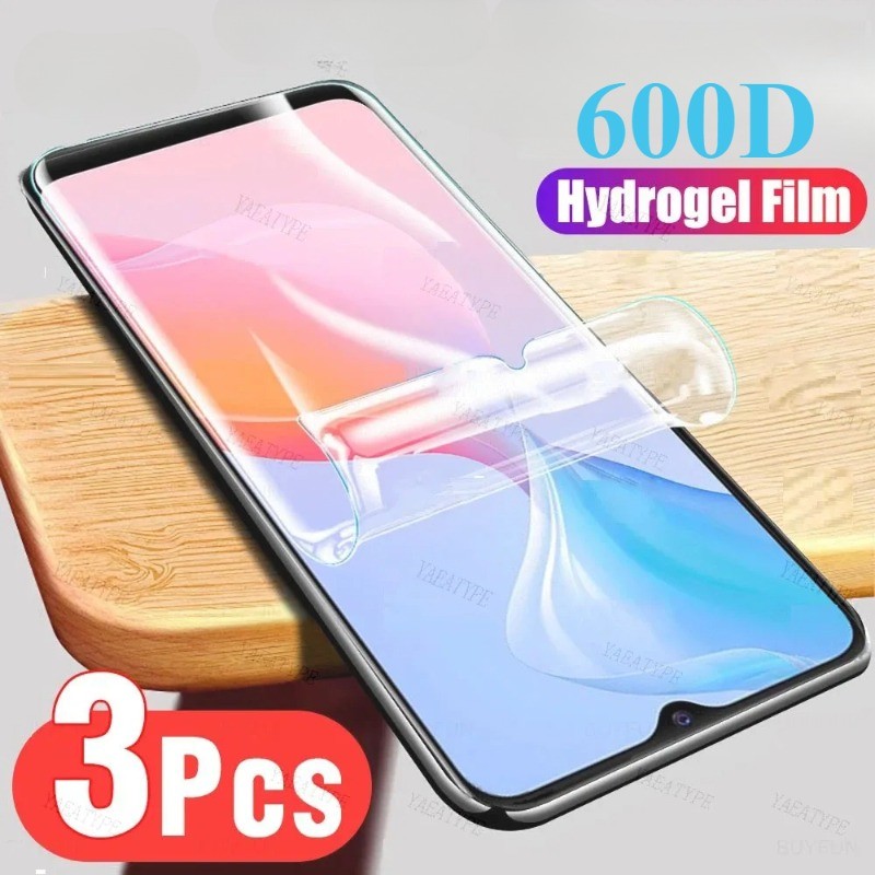 3 600D HD Trong Suốt Mềm Hydrogel Phim Chống Ánh Sáng Xanh Chống Bụi Bảo Vệ Màn Hình Điện Thoại Cho 
