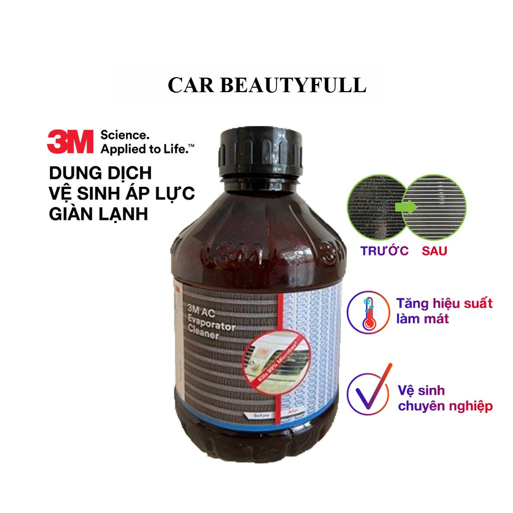 3M – DUNG DỊCH VỆ SINH DÀN LẠNH Ô TÔ  3M Evaporator Cleaner 1L