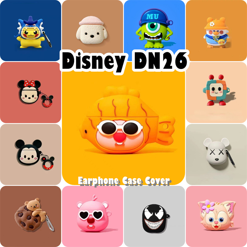 【Hot sale】Cho Disney DN26 ốp tai ng Case Anime hoạt hình mô hình Vỏ Bảo Vệ Hộp Sạc Tai Nghe NO.1