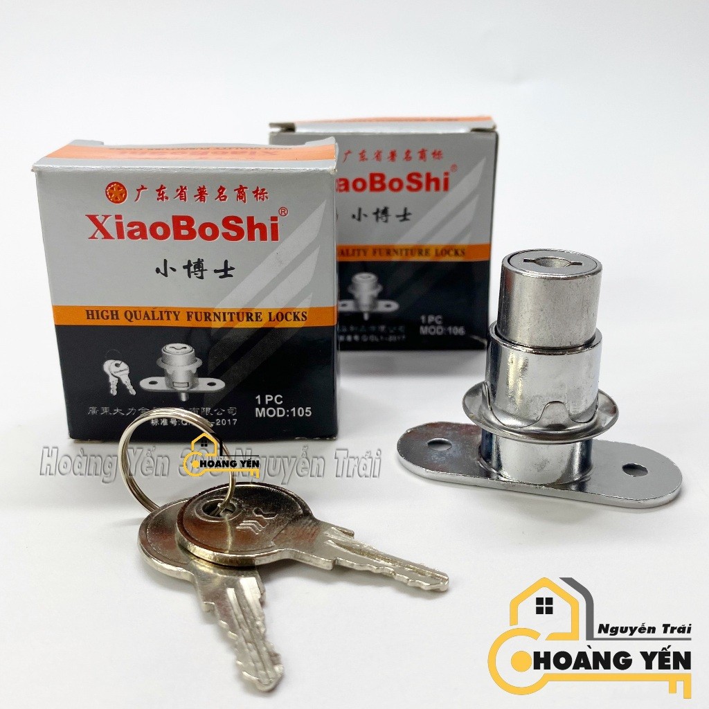 Khoá Nhấn Cửa Lùa Cánh Kính, Ổ Khoá Nhấn Cửa Kính Lùa XiaoBoShi, Ổ Khoá Tủ Kính Lùa 2 Cánh