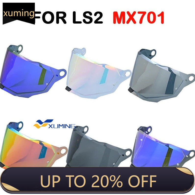 Xm [ReadyStock] Ống kính che mũ bảo hiểm xe máy cho LS2 MX701 EXPLORER C Uv Face Shield Thay thế